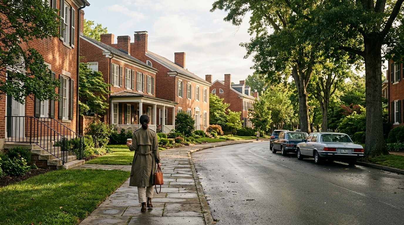 Attractive Lexington rental street of brick homes