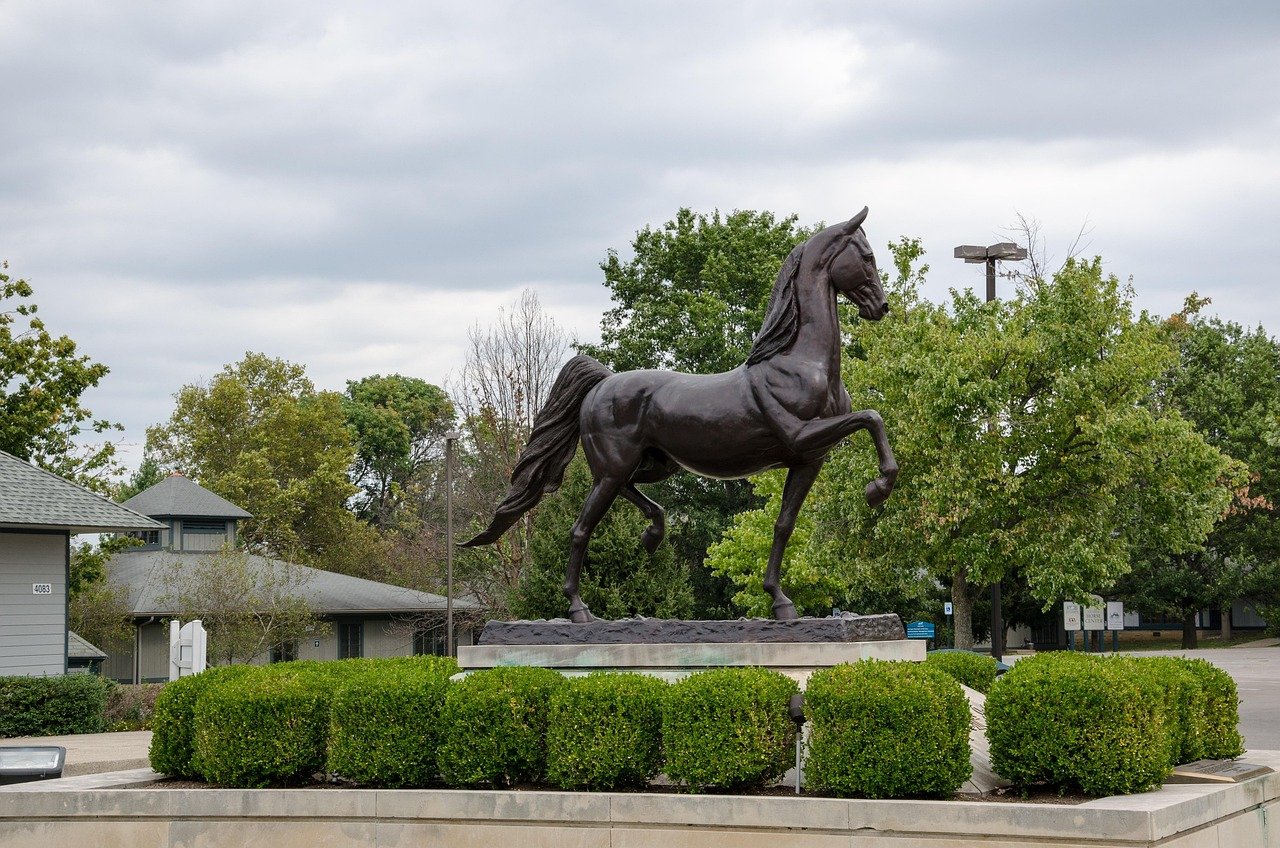 Horse country outside Lexington, Kentucky