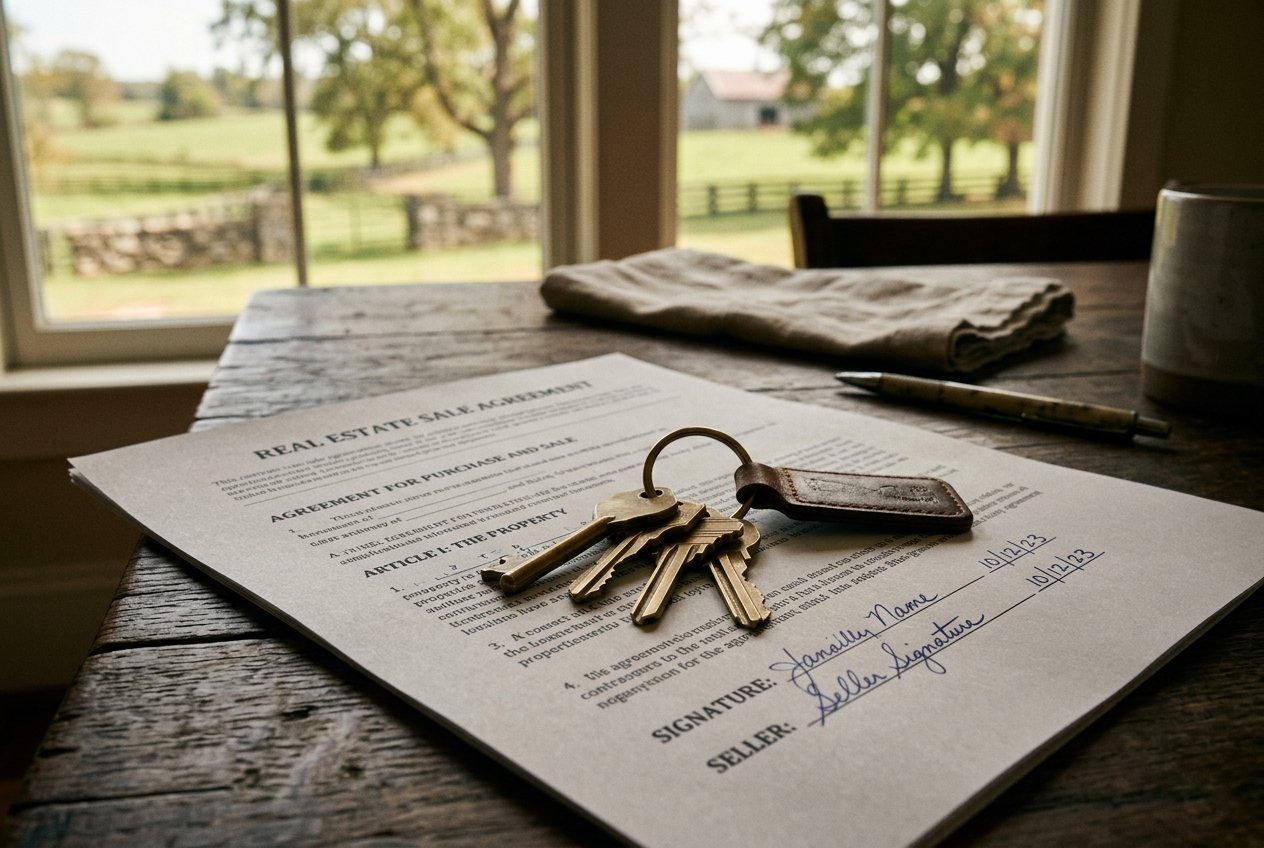 Keys changing hands at closing